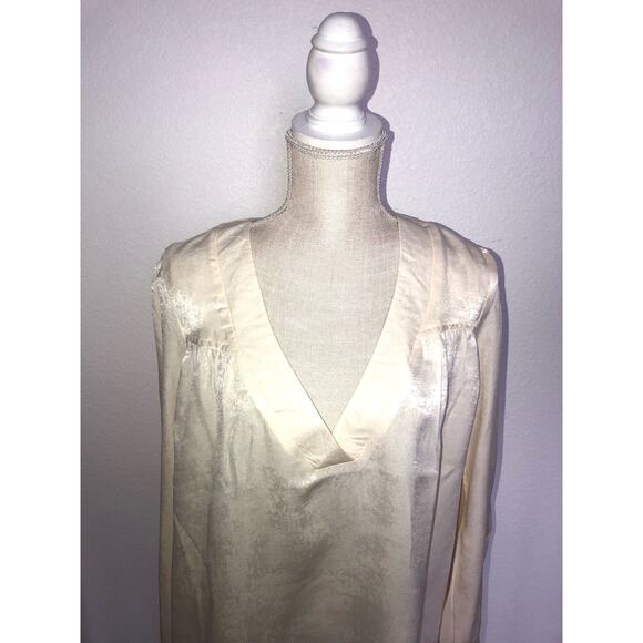 Band of the Free Ivory Minimalist Blouse - M - Picture 3 of 6